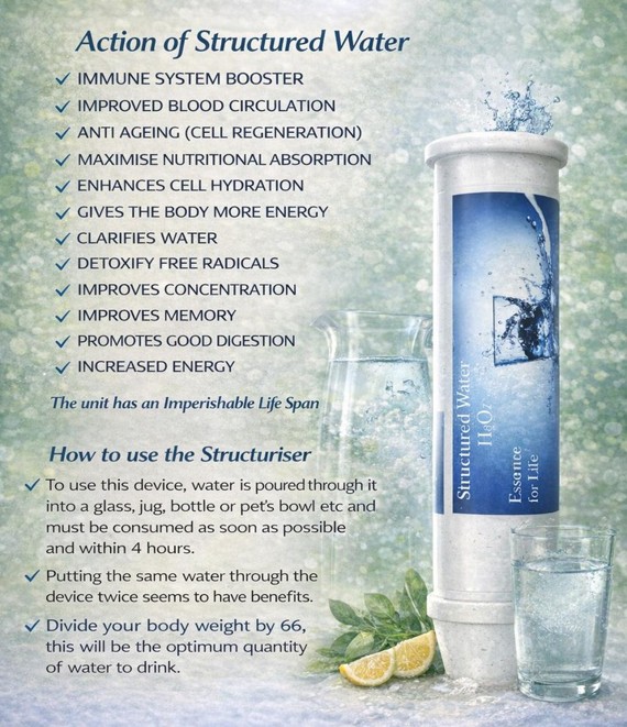 Action of structured water